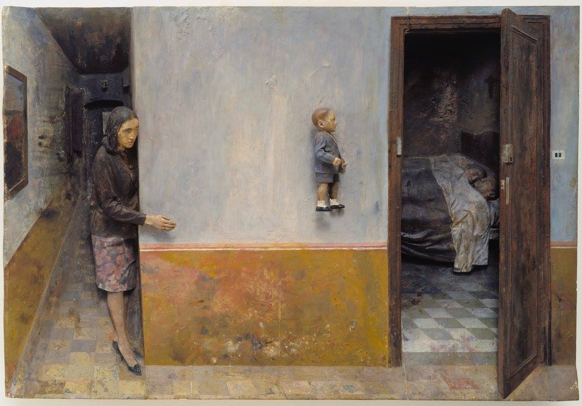 AventuraObscura's tweet photo. THREAD: Paintings that I actually find scary.

'The Apparition', Antonio López García, 1963. https://t.co/vhtGlzK09L