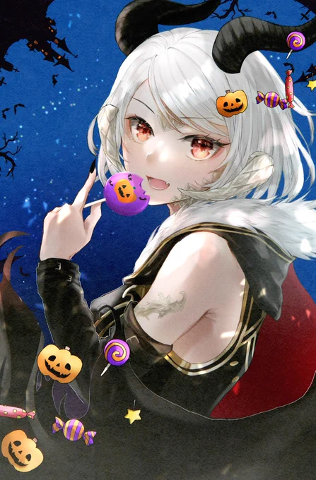 HAPPY HALLOWEEN🎃🦇🕸
#FF14イラスト #アウラ 