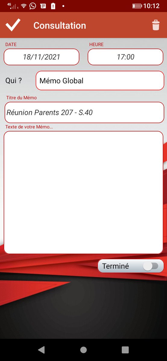 PDAgogie's tweet image. #ProfPrincipal module de création/modification d'un #Memo
