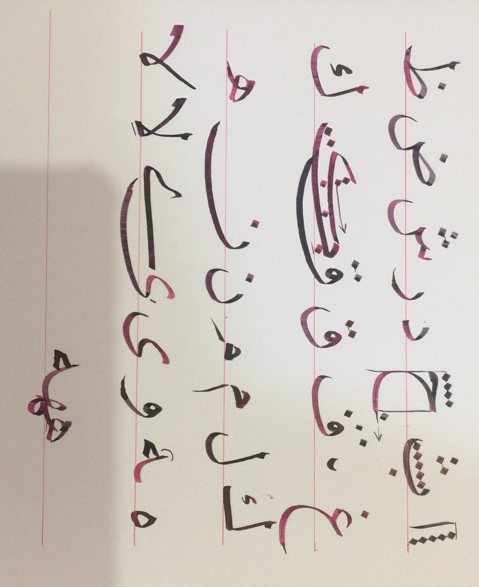ertqaa_hail's tweet photo. نماذج من تعليم الخط العربي بمعهد أسس الارتقاء https://t.co/4PFNsty861