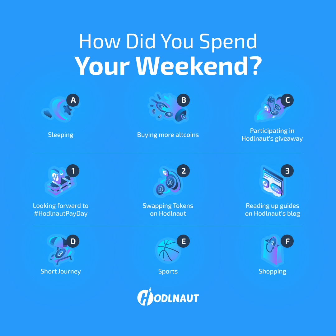 hodlnautdotcom's tweet photo. It's #HodlnautPayDay!

Weekends sure pass faster earning interest on your crypto passively with @hodlnautdotcom! 😉

We took a break yesterday for our giveaway, but we are back today with new activities to increase your chances of winning! Link below:
https://t.co/F2CGRLOxQM https://t.co/9udXApTmCV