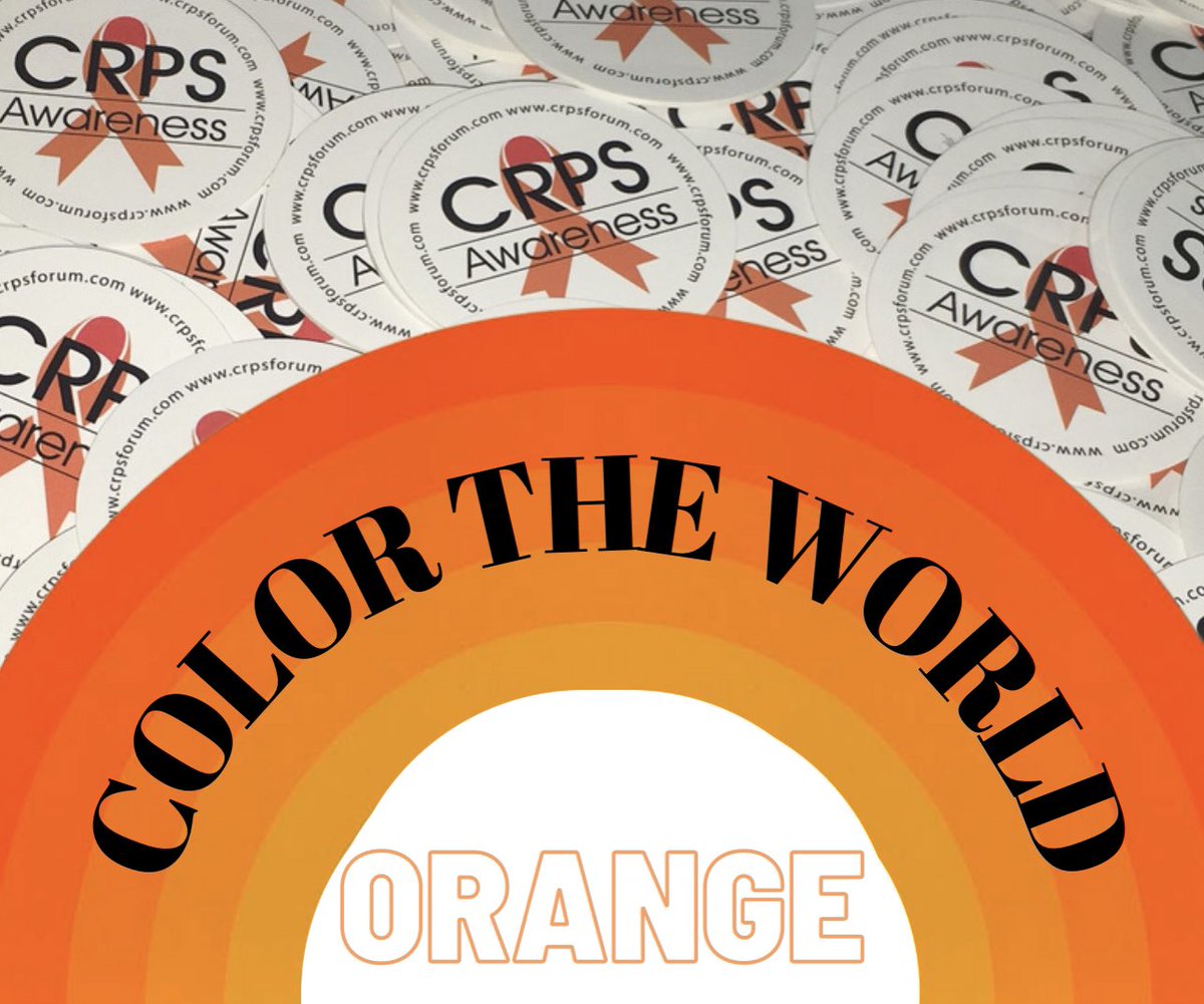 CRPSForum's tweet photo. Today makes the beginning of #CRPS awareness month, CRPS Awareness Day, &amp; Color the World Orange Day!

How are you raising awareness? We have an awareness effect on Instagram &amp; Facebook, Facebook profile frames,&amp; giphs available to help spread awareness &amp; show you’re CRPS Strong! https://t.co/BrXtjRW2Fd