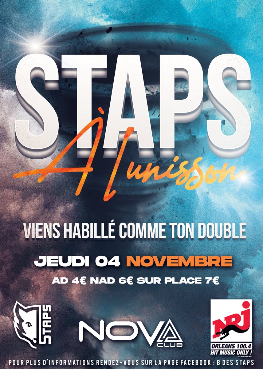 novaclub45's tweet photo. LE PLANNING DE LA SEMAINE 🔥

Au programme :
04/11 : #STAPS 
05/11 : #NOVAEXPERIENCE
06/11 : #SIMONFACEBLEKID

UNE SEMAINE BIEN CHARGÉE VOUS ATTEND !⏳ https://t.co/4jok6nAa0h