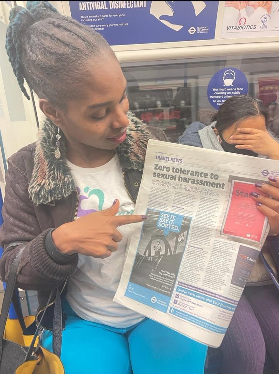 The <a href="/TfL/">TfL</a> #zerotolerance to #sexualharassment campaign challenge unwanted sexual behaviour, send a strong message to offenders that it's wrong, it's harmful and it won't be tolerated ✊🏾