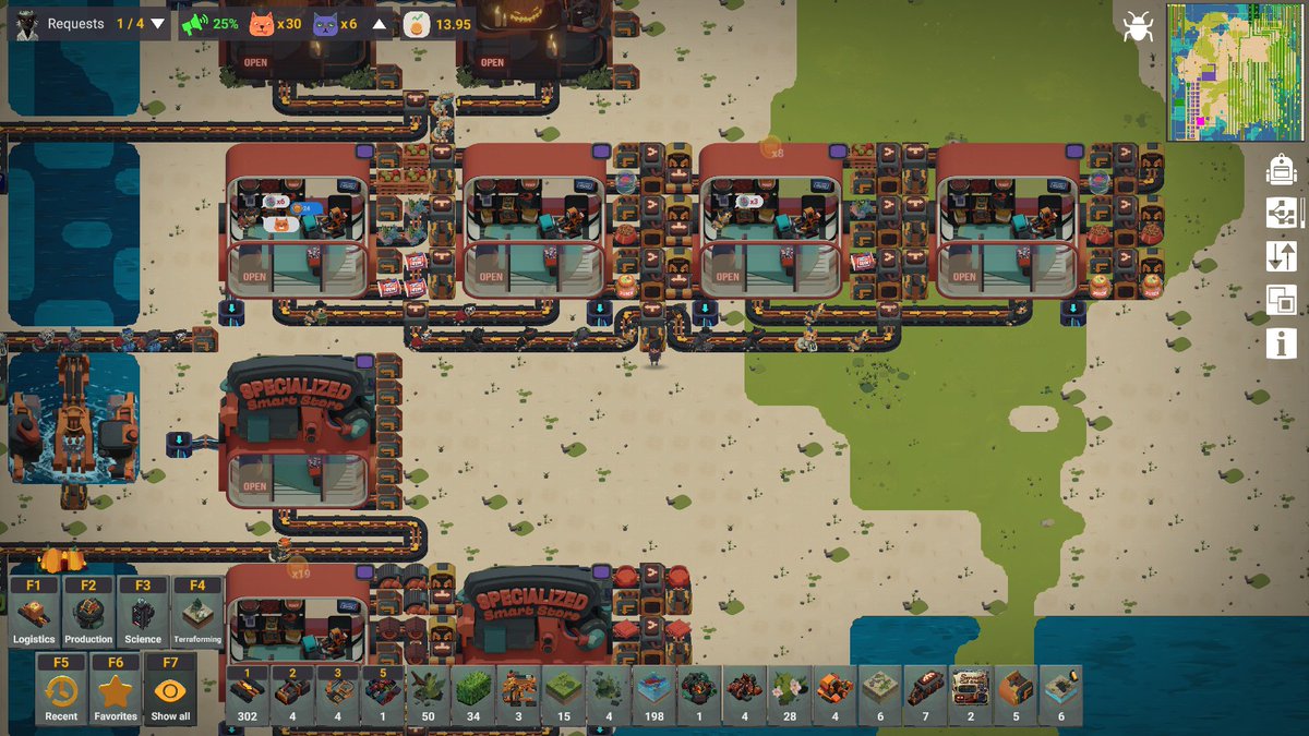 learningfact0ry's tweet photo. This week we're figuring out paid ads mechanics, which allows you to waste money on bringing more fat cats to your #LearningFactory 😻 While we're at it, check out this crazy factory by our community engineer Jiiniasu #indiegame #gamedev #catsoftwitter #motivationmonday https://t.co/xinnMOSAH6