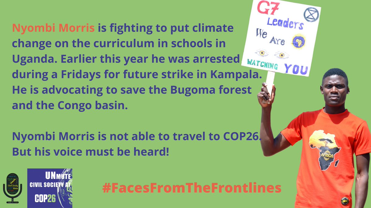 globaltfokus's tweet photo. Carrying out a physical @COP26 during a 🌍pandemic excludes many #FacesFromTheFrontlines #civilsociety &amp; those most affected by #ClimateCrisis.
Their🗣️must be heard.  They demand #climateaction for #ClimateJusticeNow.
📢to @UN: #UNmuteCOP26 &amp; meaningfully include civil society. https://t.co/m0aes136Fw
