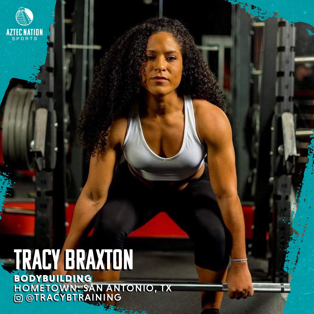 AztecAgency's tweet photo. Certified Personal Trainer, Mother, Bodybuilder, Fitness Model, Tracy Braxton does it all and as 2022 approaches she’ll look to dominate the competition stage and expand her brand! 💪
#AztecNation #BuilttoLastBuiltTogether #AztecNationSports #AllIn #Monday https://t.co/j3m6M3fZjA