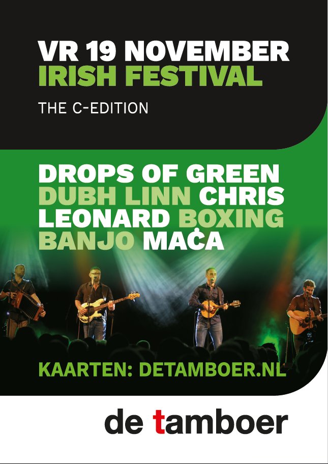 DeTamboer's tweet image. #𝐋𝐈𝐍𝐄𝐔𝐏 𝐂𝐎𝐌𝐏𝐋𝐄𝐄𝐓 | De laatste #acts voor het 𝐈𝐫𝐢𝐬𝐡 𝐅𝐞𝐬𝐭𝐢𝐯𝐚𝐥 op 19 november en 𝐁𝐥𝐮𝐞𝐬𝐟𝐞𝐬𝐭𝐢𝐯𝐚𝐥 𝐇𝐨𝐨𝐠𝐞𝐯𝐞𝐞𝐧 op 20 november zijn #bevestigd. 

Nu kaarten bestellen? Kijk dan snel op onze website 👉 detamboer.nl/programma?genr…