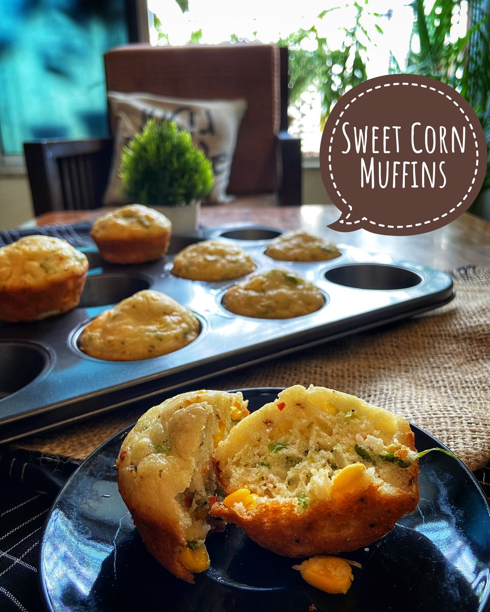 LipieeR's tweet photo. Cheesy sweet corn muffins
Easy breakfast recipe 

#food #foodphotography #breakfast #muffin #bake #easyrecipes https://t.co/JX4divXfuA