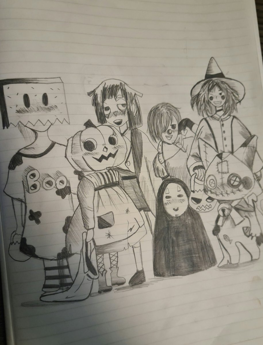Halloween  👻 ผ่านมายังไม่รู้เเต่จะตามให้ทัน555555
#ศิลปะของเจ้าจ๊อบ