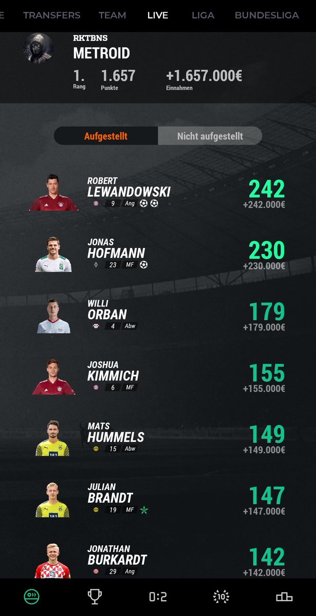 METROID_P3C's tweet photo. @KICKBASEAPP Kann nicht klagen ^^ https://t.co/GIirIkj1ie