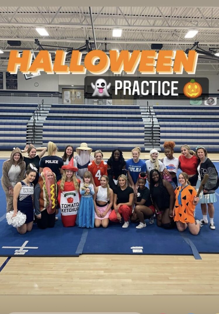 LSWestCheer's tweet image. Halloween practice! 🧙‍♀️👻🎃