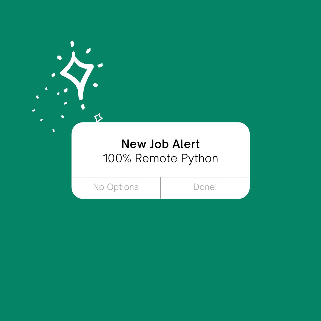 online_python's tweet image. New Remote Python job alert!

[HIRING] Fully Remote Distribution Engineer - Python Specialist with German
zpr.io/wuT5UtCFFrPP

If you found this tweet useful, please consider giving it a like. It really helps :)

#python #remotework #remotejob #remotejobs #pythonjobsonline