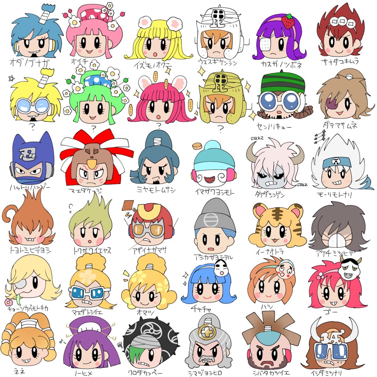 Tanghest's tweet photo. 全ブショー描いた！
 #DJノブナガ https://t.co/gmYX1hVNPv