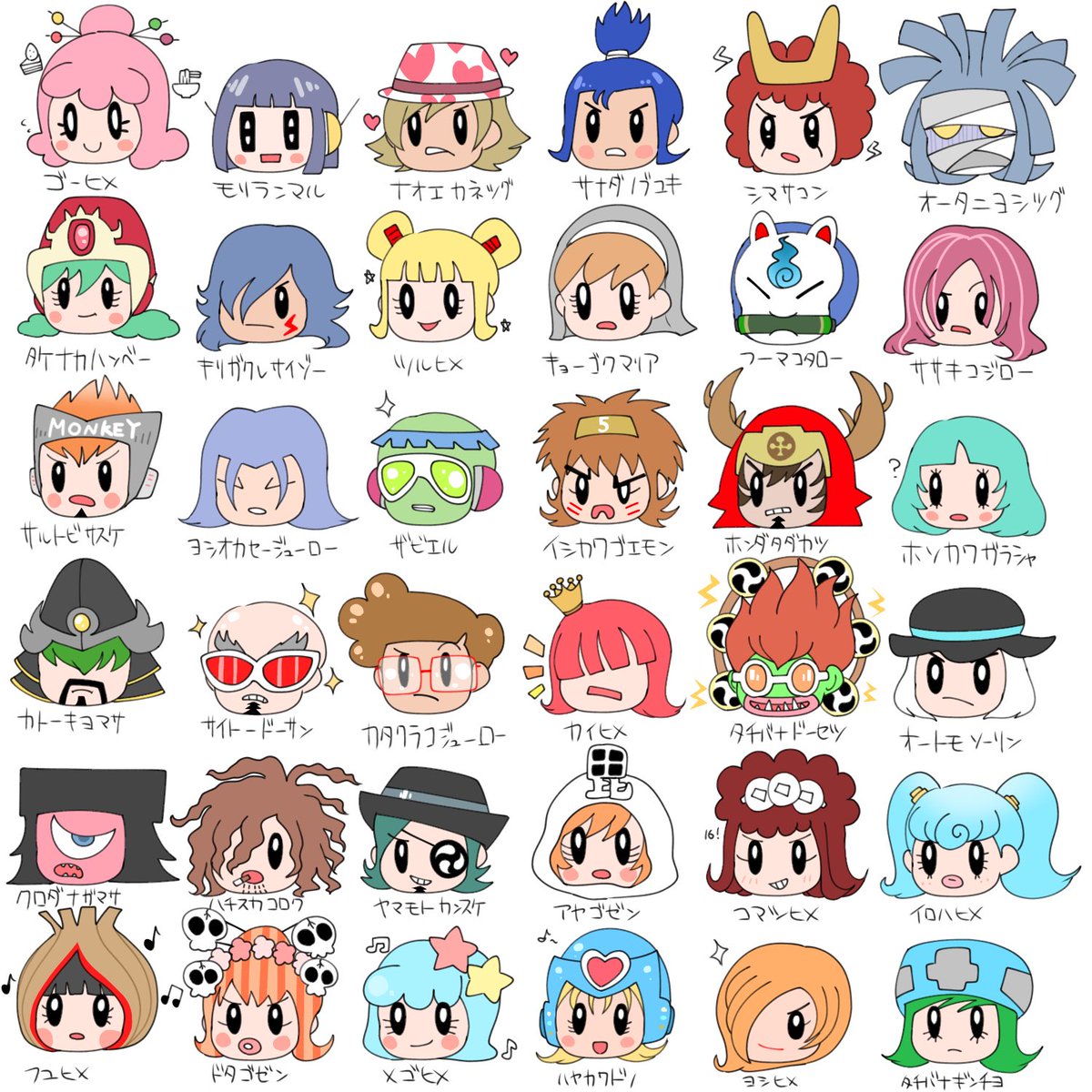 Tanghest's tweet photo. 全ブショー描いた！
 #DJノブナガ https://t.co/gmYX1hVNPv