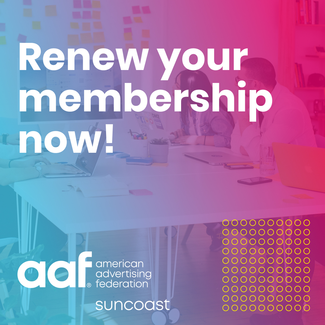 aaf_suncoast's tweet photo. 👋  Join Suncoast American Advertising Federation - $50 OFF - https://t.co/yMVAfxQ01M https://t.co/slJESDTguI