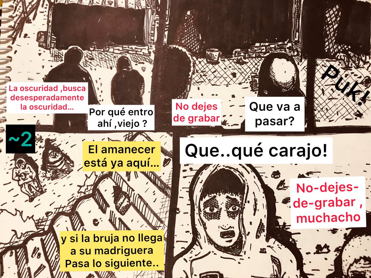 SuperVHS14's tweet photo. Aquí una parte de mi cómic 

“Las brujas son mujeres que pueden quitarse las piernas y se convierten en guajolotes, viajar envueltas en fuego en busca de su más preciado alimento, sangre de un recién nacido.”

#DiaDeMuertos #comic #halloween2021 #sketchbook #brujas https://t.co/3yoOcb24F6