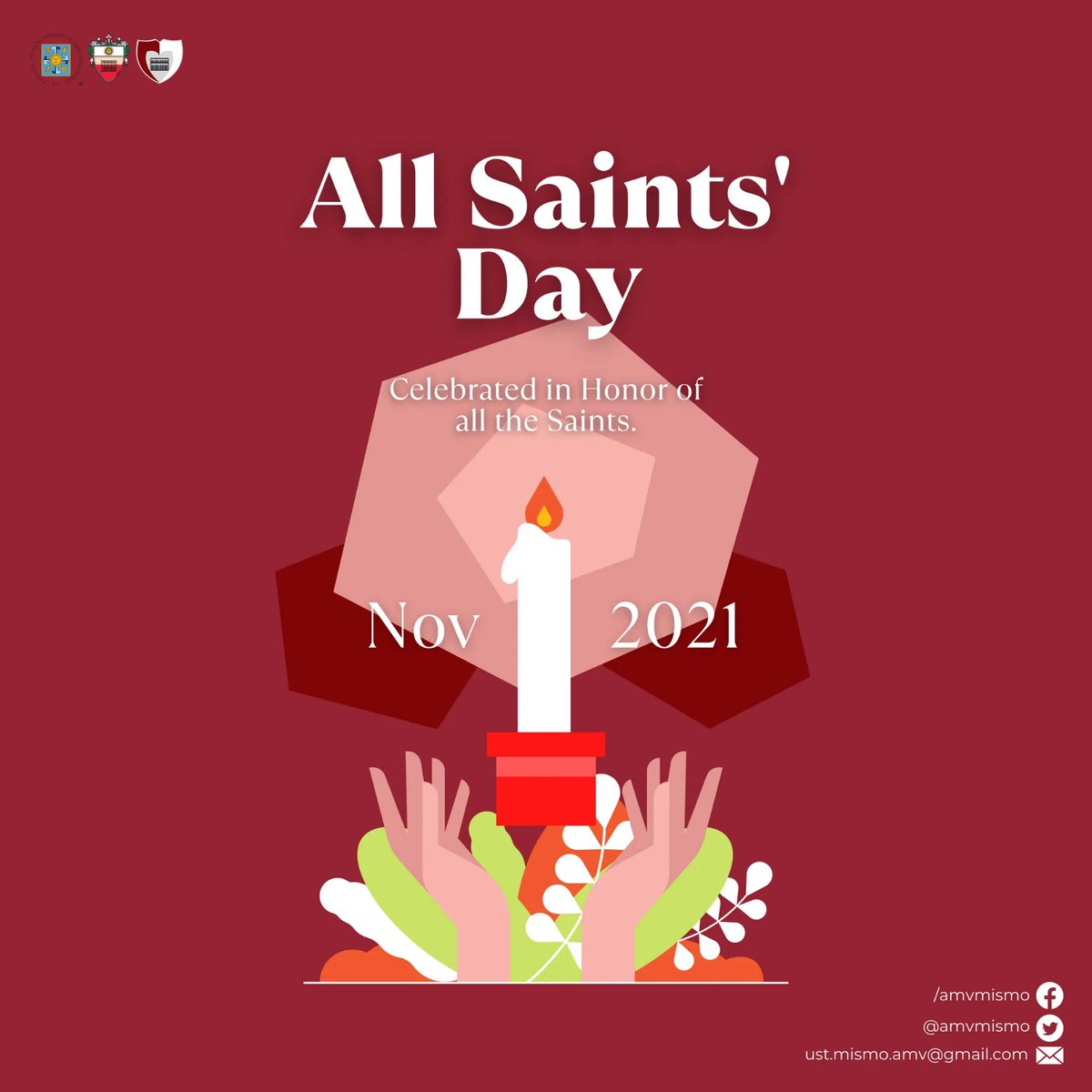 amvmismo's tweet photo. "Saints are those who managed to love more than we did." - Sorin Cerin

As we celebrate All Saints' Day, we commemorate all the saints and martyrs who sacrified for the faith and the Church.

Have a blessed All Saints' Day, AMVians!

#eMpoweringAMVitions
#AMVCOMELEC2122 https://t.co/tgD7E9ELBz