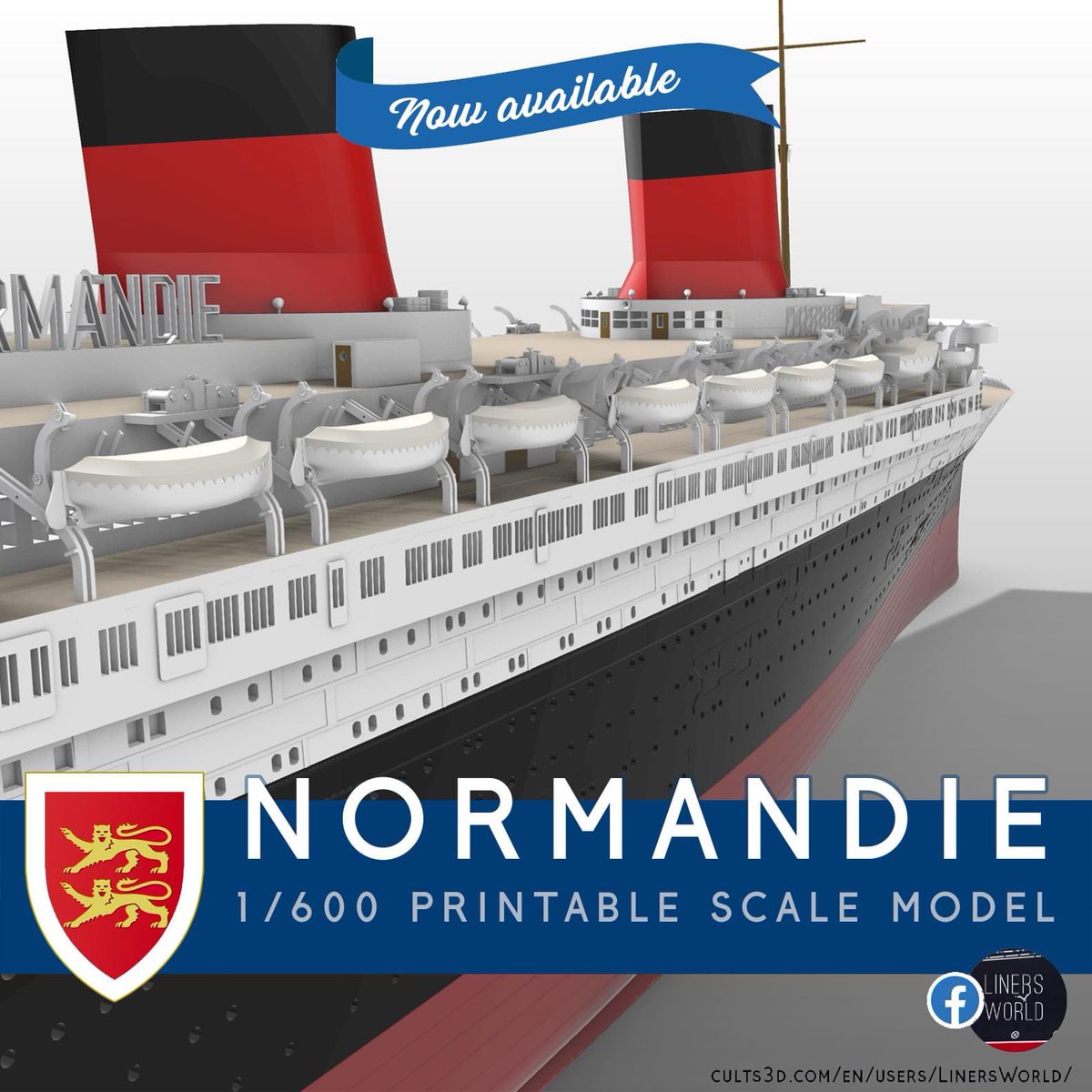 🔵🏆Normandie, the one and only :)

1/600 printable scale model: 
cults3d.com/en/3d-model/va…

#oceanliners #3dprinting #normandie #transat