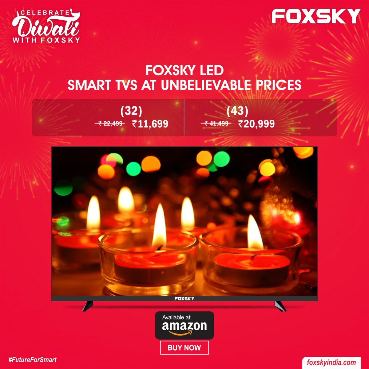 FoxskyOfficial's tweet photo. Foxsky Smart TVs at Unbelievable prices .
#foxsky #AmazonGreatIndianFestival https://t.co/E1pjgyLOIt