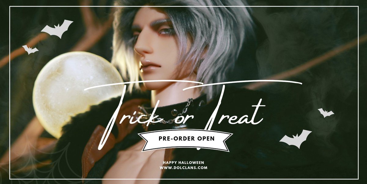 DollClans's tweet photo. Trick or Treat! Happy Halloween!
We're now accepting dolls order with new system change!
https://t.co/ndw8Liwsv0

#dollclans https://t.co/66KLG7zoY7