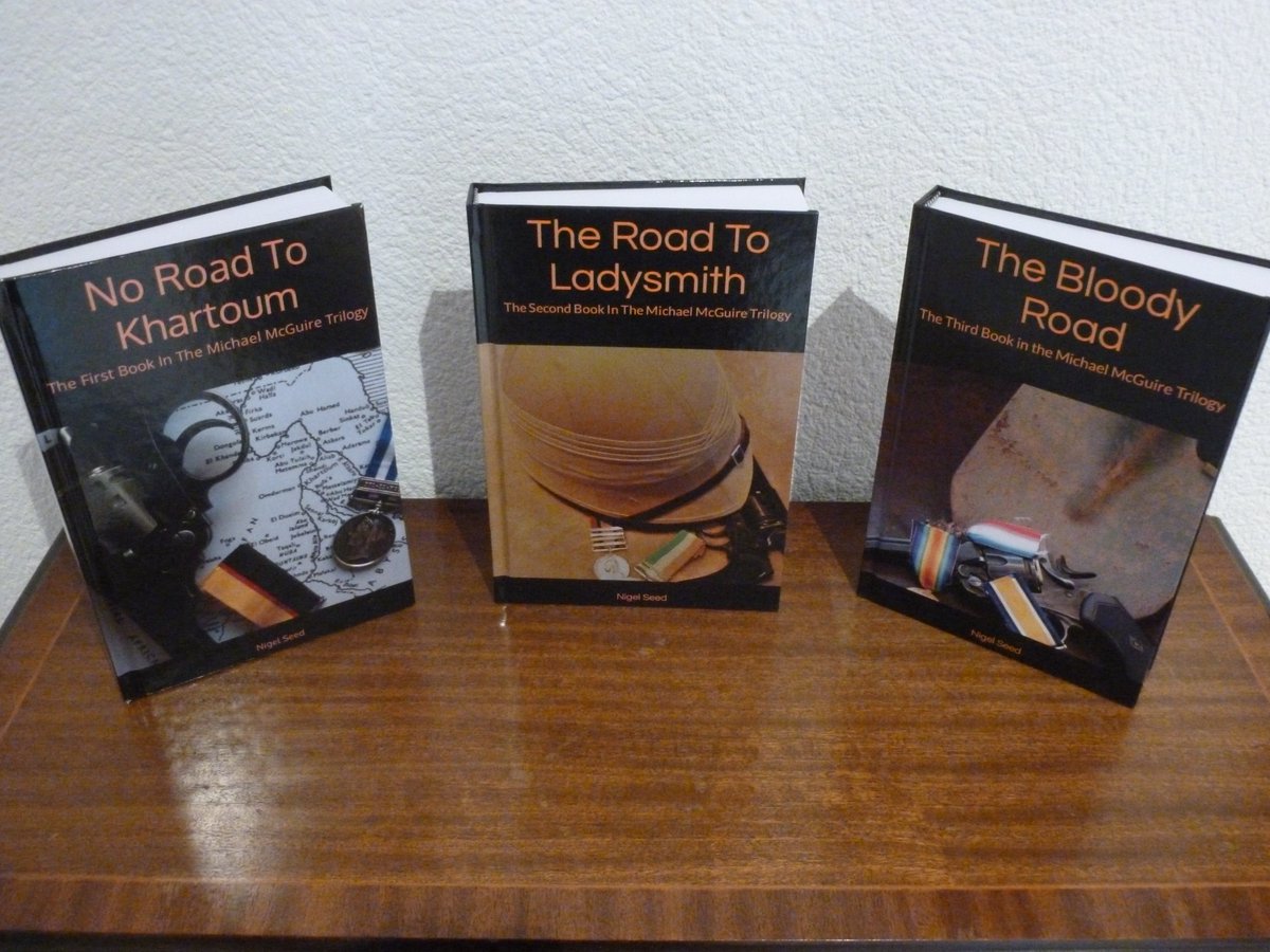 NigelSeedAuthor's tweet photo. My Michael McGuire trilogy is now available in hardback if there is someone you want to spoil at Christmas. #HistoricalFiction #christmasgiftideas https://t.co/20N7O6nE3j