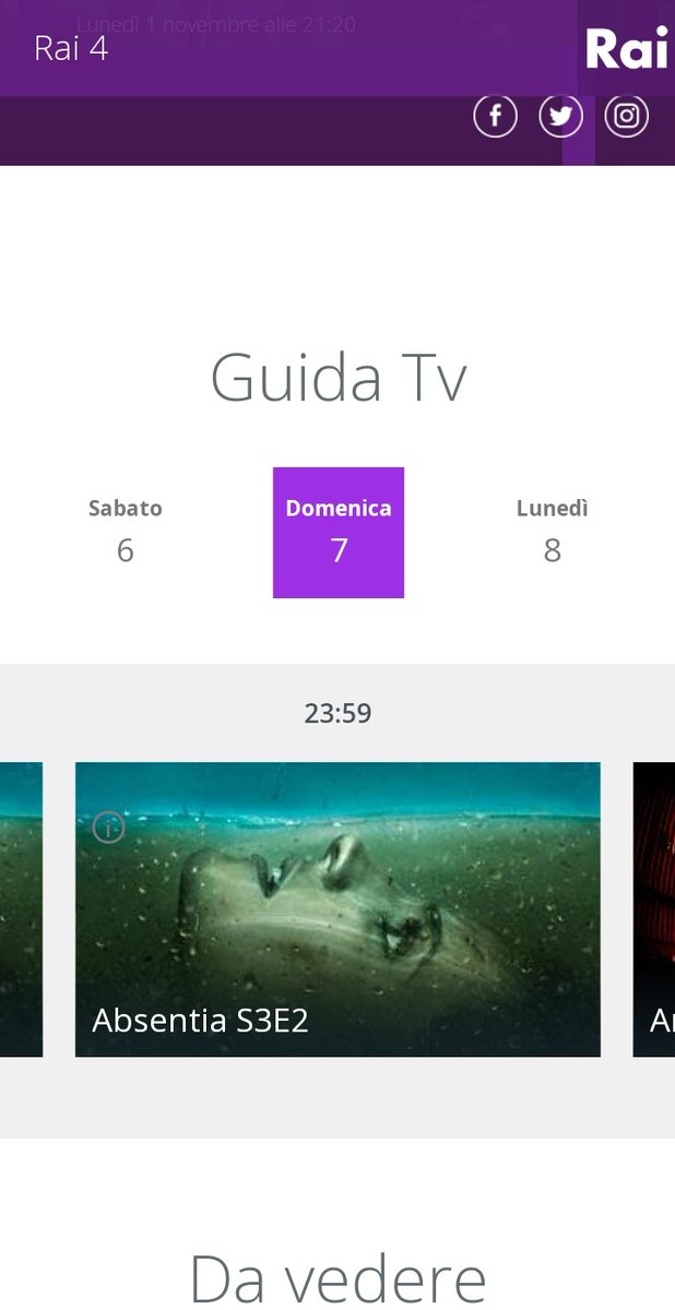 Domenica 7 novembre alle ore 23:20 i primi 2 episodi di #absentia 3 su <a href="/RaiQuattro/">Rai4</a> .
Non mancate all'appuntamento con <a href="/Stana_Katic/">S_K</a> nel ruolo di #emilybyrne .
<a href="/EvilWillPascoe/">WP</a>