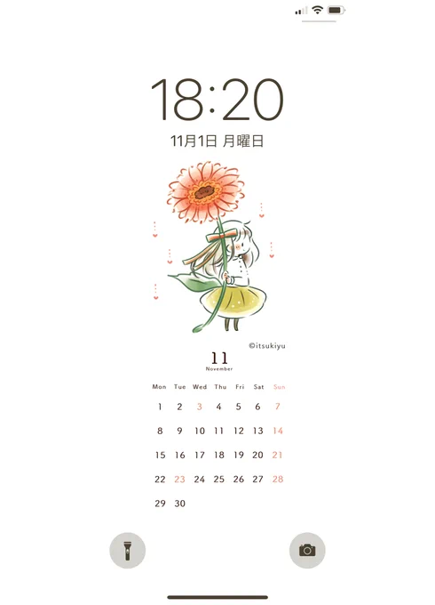 11月カレンダーを更新しました!

こちらから保存できます✨
個人で楽しむ範囲でお使いください。
https://t.co/P699OyXNA0

今月のお花はガーベラです🌼 