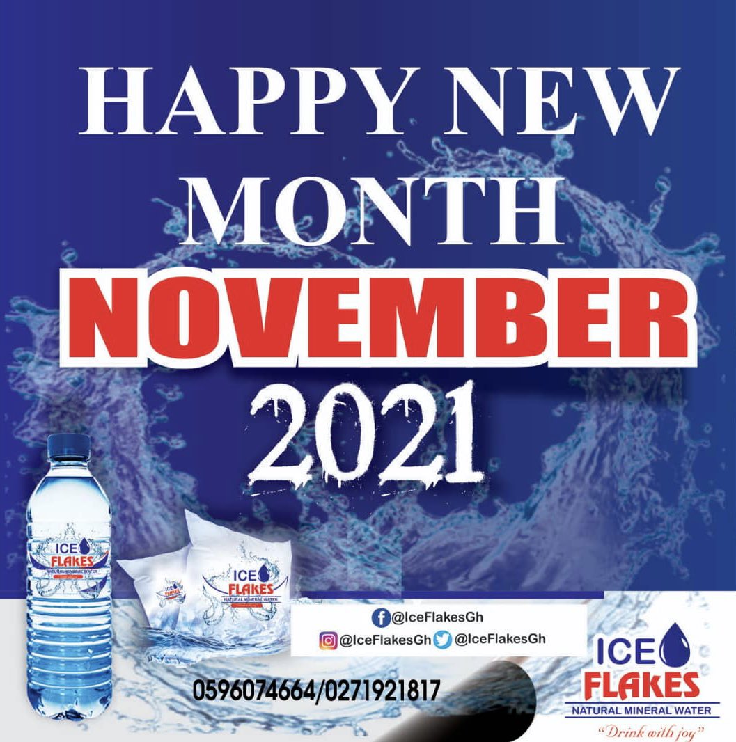 IceflakesGhana's tweet photo. Happy New Month
#IceFlakes 
#DrinkWithJoy https://t.co/hYqXbiI7az