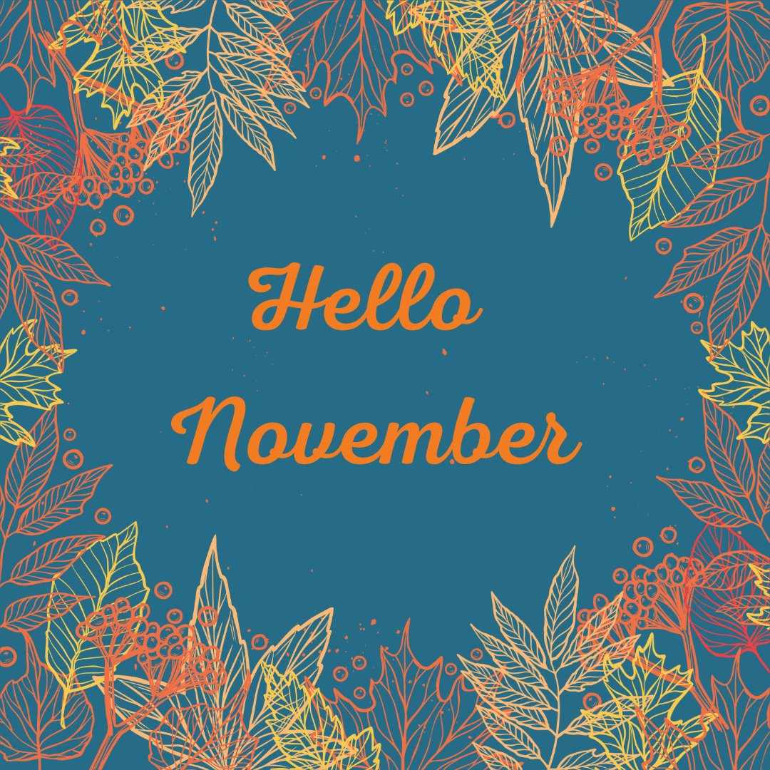 Musica_CIC's tweet photo. Hello November!
Hope everyone enjoyed a spooky weekend.🎃
What are you looking forward to in November?
#newmonth#November #HelloNovember #dementiacare #musica #justonehour #connection https://t.co/Hz5oKmJpi0