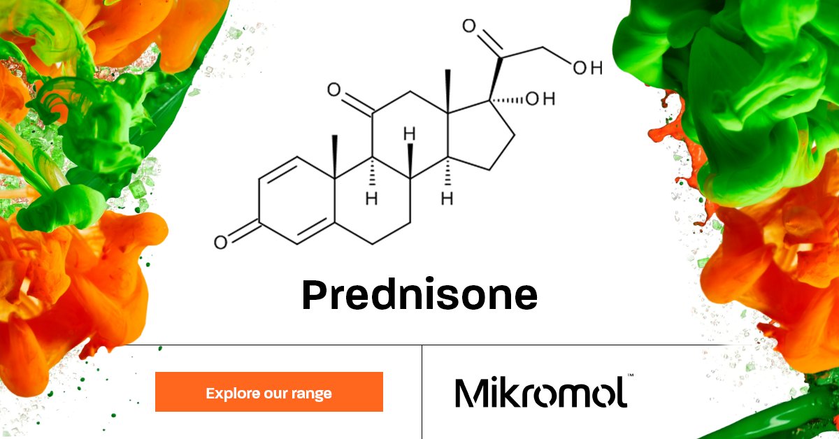 LGCMikromol's tweet photo. For today's #ProductFocus, we're looking at our Prednisone #ReferenceStandard!
Prednisone is a glucocorticoid medication mostly used to suppress the immune system and decrease inflammation in conditions such as asthma, COPD, and rheumatologic diseases.
https://t.co/qC6Jv3HFlZ https://t.co/W3SAOASpfb