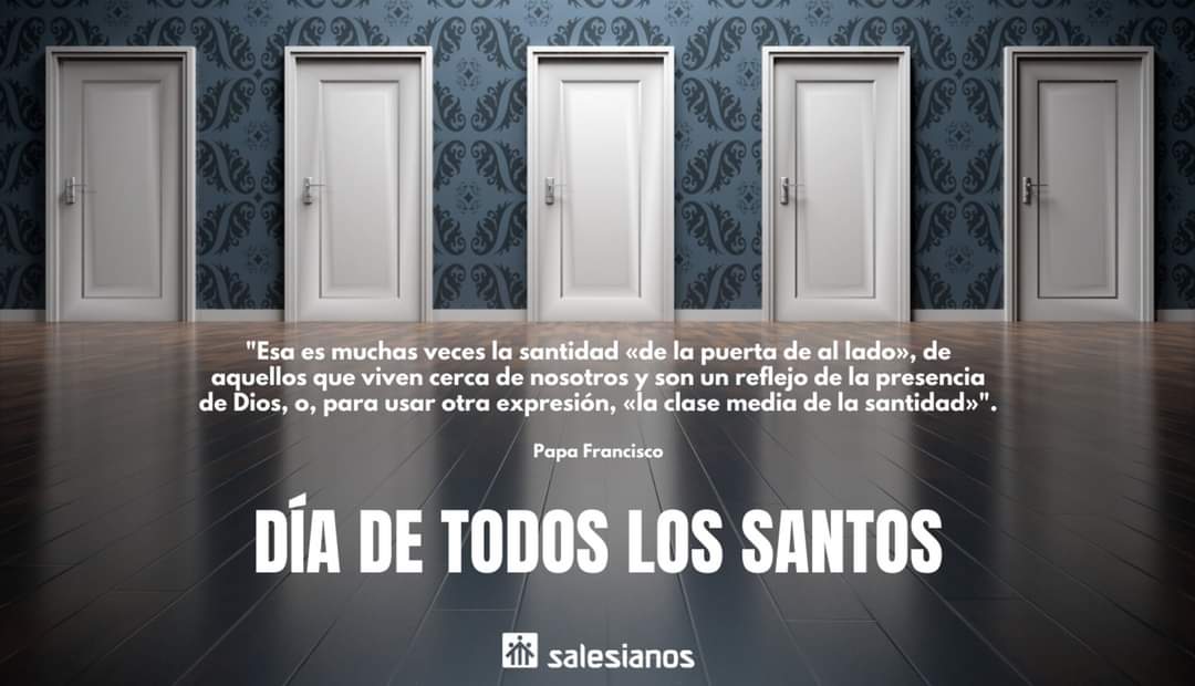 sscc_utrera's tweet photo. La fiesta de Todos los Santos nos invita a renovar el camino de felicidad que nos ofrece Jesús. Camino expresado en el Evangelio de hoy: Mt 5, 1-12a. Nuestra felicidad está en Dios. Por eso somos santos. https://t.co/JTxb5LzPKP