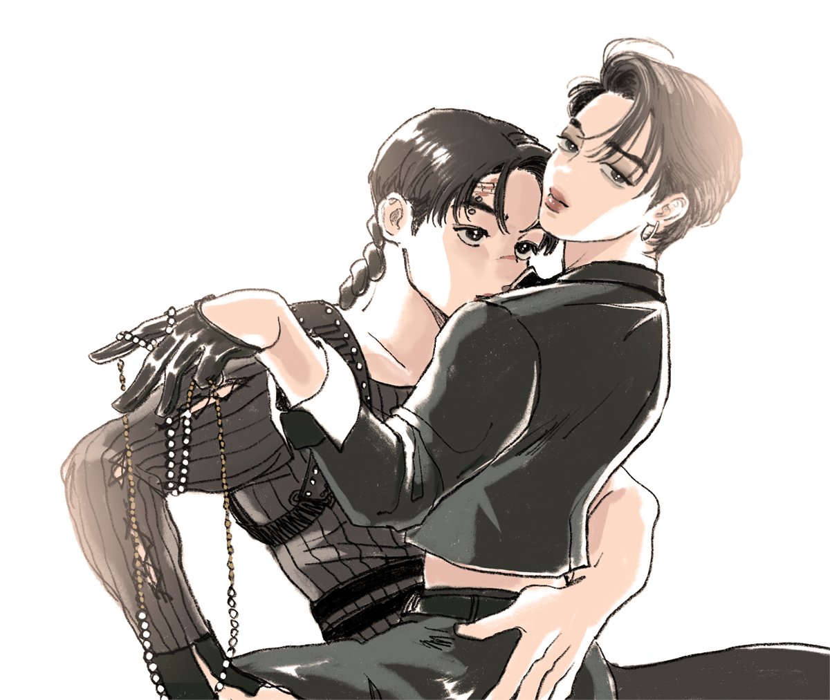 5813_99's tweet photo. 🖤🐰🐥🖤 https://t.co/VsE6EJTklb