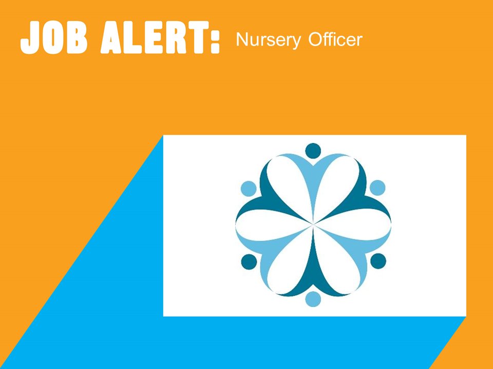 Job advert image - logo of recruiting employer and job title on a VONNE branded background