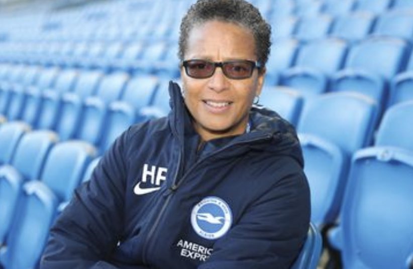 Did you guess correctly? 
Hope Powell was the first female and Black manager of any England national team.
After winning 66 caps for England Women, she was also the first female ever to obtain a UEFA Pro licence –the highest qualification available to a coach in Europe.