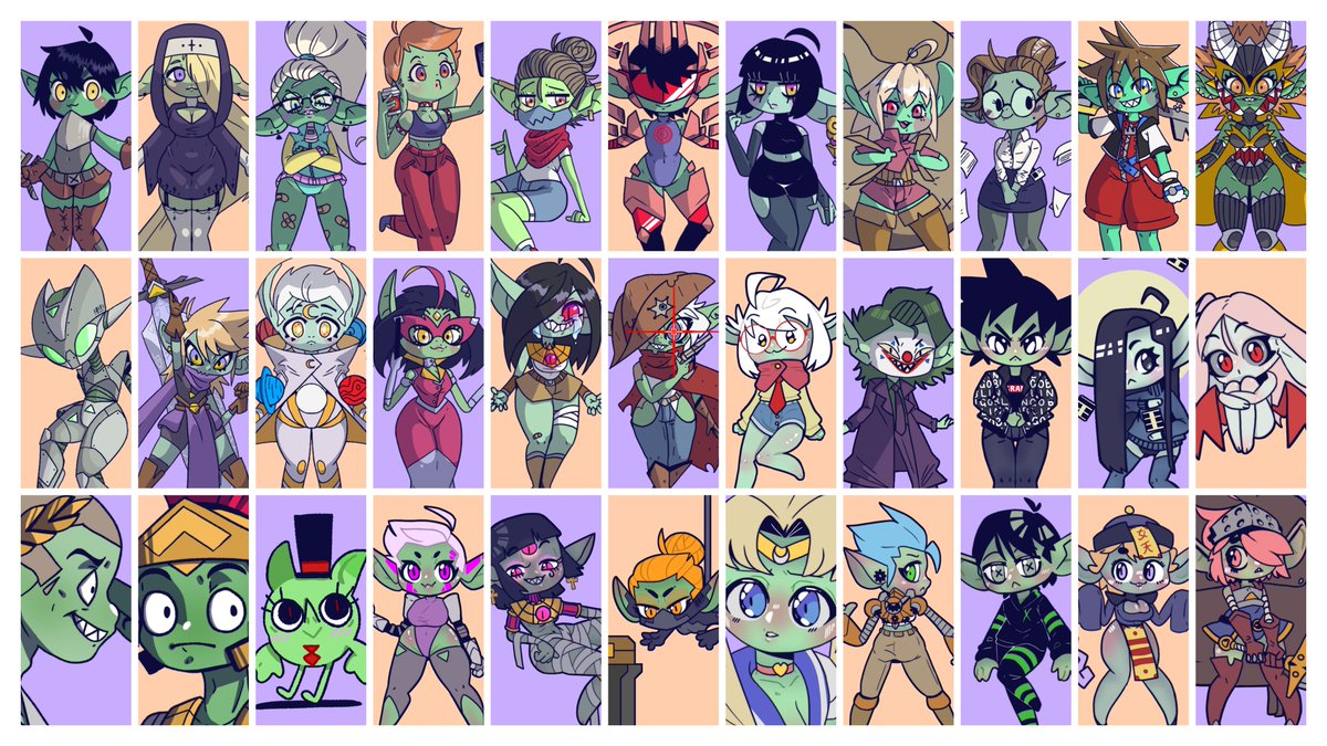 GramDraw's tweet image. 🗨️🔁💙 appreciated!
My final #Gobtober2021 tweet -- all the gobs!
Now that the full roster is out, who're your faves??
