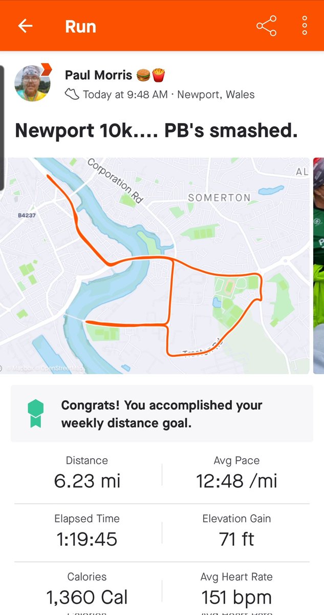 slimboyfat88's tweet photo. @Run4Wales @NewportWales262 

Can't believe it's been a week since I set my 10k PB #NewportWales10k Crazily enough according to official timing I'm recorded as a DNF, bib 7970. I've emailed twice last week and no response. Are you able to rectify the situation? https://t.co/CHINyXwgyW