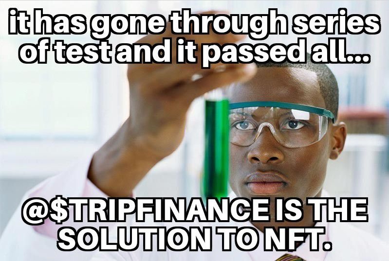 SarahAkor's tweet photo. 💥Listen everyone!!!
The test results of @Stripfinance is finally out. We have every reason to be more happy because we have gotten to our destination already.
#stripsquad
#NFTs 
#strio https://t.co/hSw0fTHScE