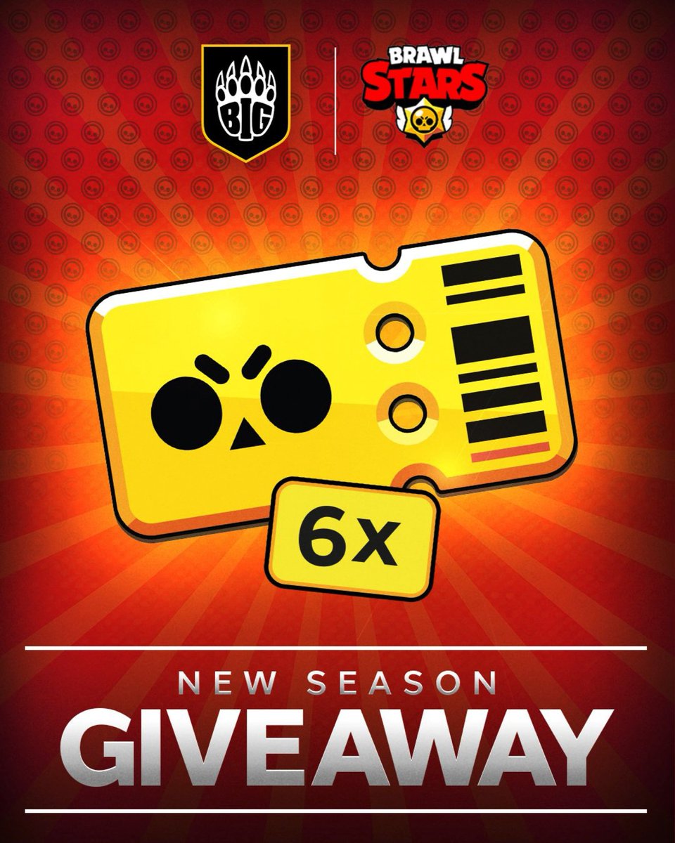 Win one of six #BrawlStars Season Passes I am giving away! To enter:

🔁 Retweet
✅ Follow <a href="/EqwaakTV/">Eqwaak</a>, <a href="/Shoto_GG/">Shoto</a> &amp; @BIGCLANmobile 
👋 Tag two mates

Giveaway ends Nov 8th! GLHF! (EU ONLY)