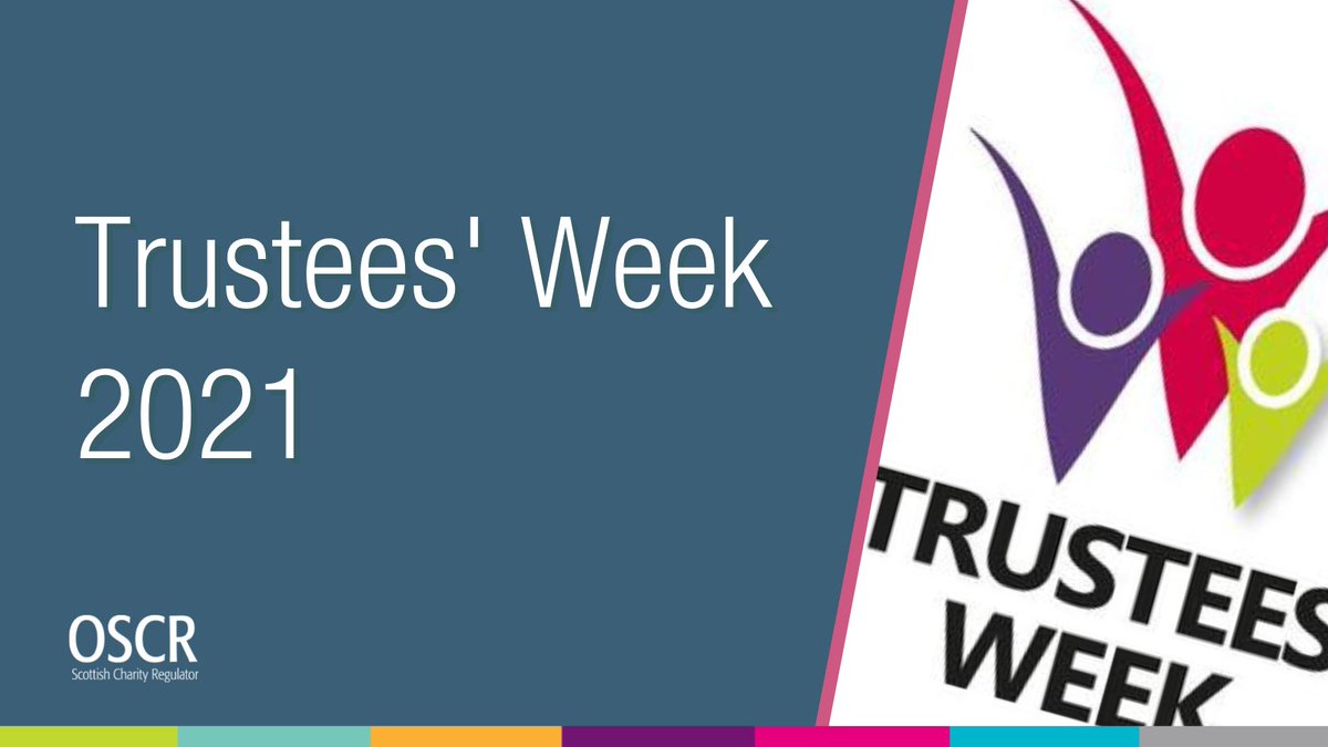 It is #TrusteesWeek 2021 😃 Scotland’s Third Sector Governance Forum, @governancegeeks, are hosting a packed programme of online events throughout the week from organisations across Scotland... including two with OSCR on Wednesday! Find them here 👇 tfn.scot/features/all-s…