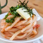 簡単絶品レシピ!和えるだけ「たらこバターうどん」レシピを試してみて!