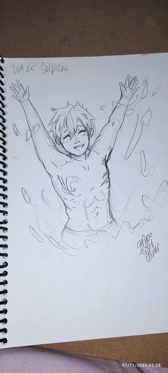 93cusco's tweet photo. Día 25 #SAlpicar #inktober #splat #inktoberspat #inktober2021 #Free! #makototachibana https://t.co/liZq37CYJX