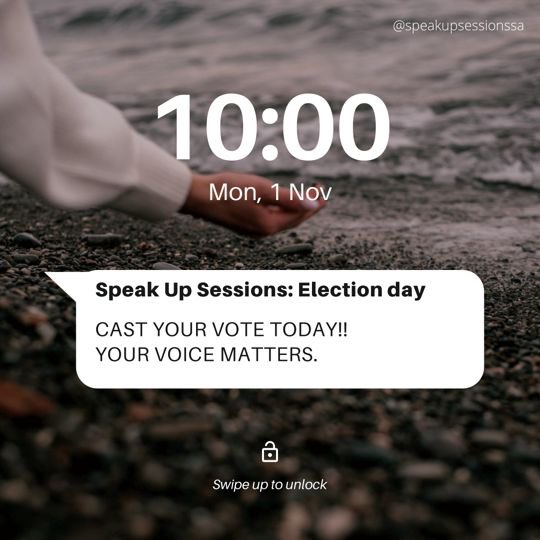 speakupsession's tweet photo. Hey Speak Up fam It’s Election Day 🗳 
Be sure to go out there and cast your vote for your voice can make a difference 🔥 https://t.co/TJs18zEpM3