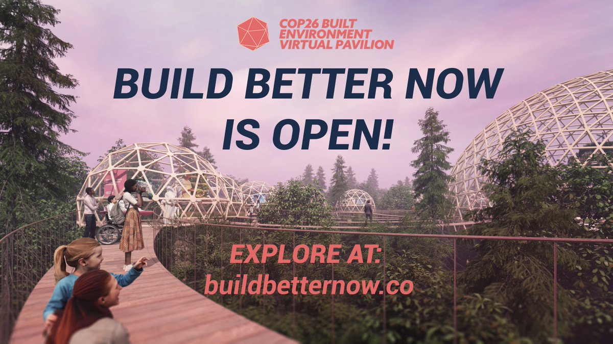 UKGBC's tweet photo. 📣 @BuildBetter_Now is now live!

We’ve been working with over 100 partners to deliver this incredible project and you can now explore the virtual exhibition of #builtenvironment climate solutions here: https://t.co/NsP5UNSUAS https://t.co/aimK89cTFC