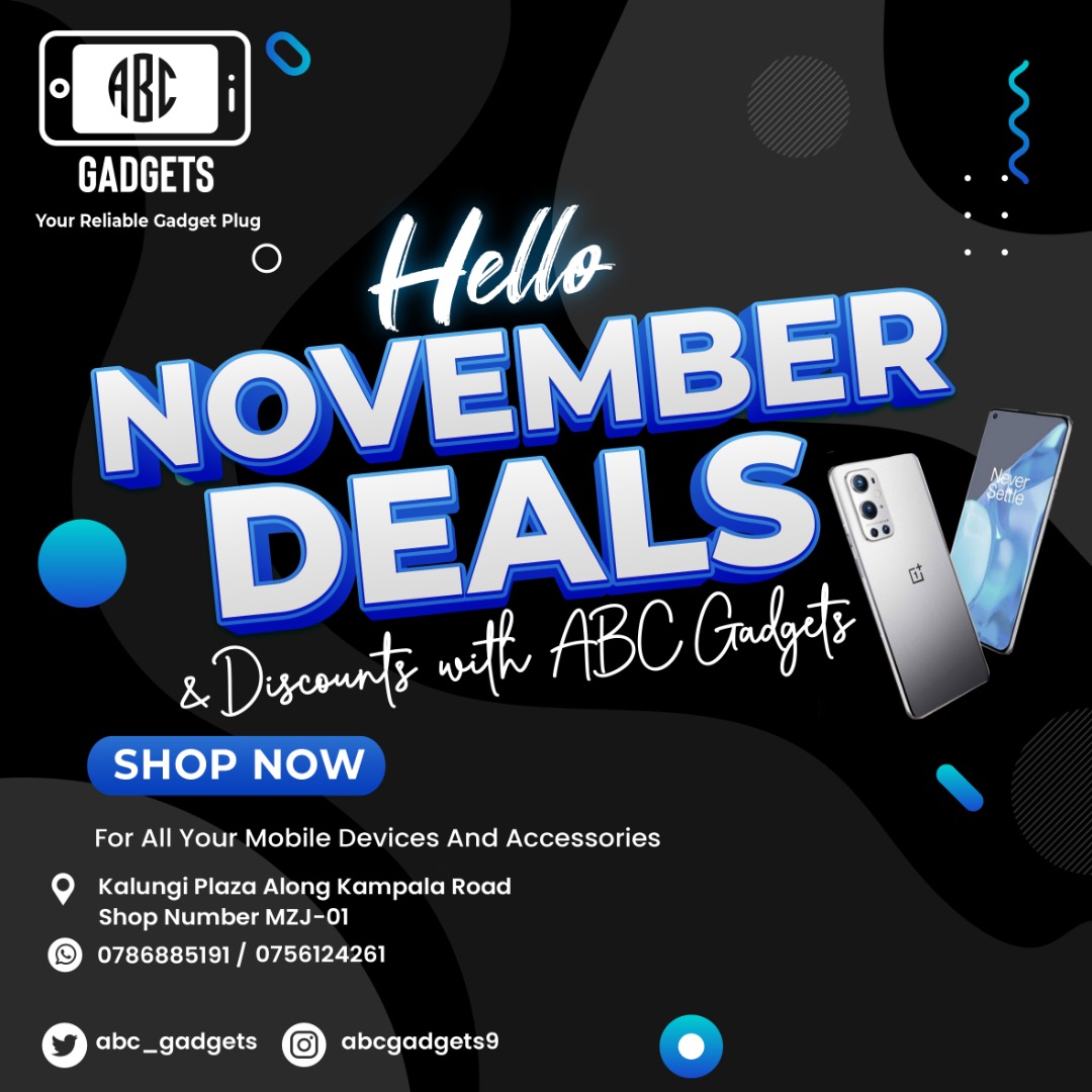 abc_gadgets's tweet photo. We know Black November is the shopping month 🥳😎💯. ABC Gadgets is open and welcoming all of you with hot deals and discounts👍. We are also making free deliveries around Kampala. Just hit our DM or make a call to shop with us😊
#abcgadgetsplug https://t.co/vIU2tLCckZ