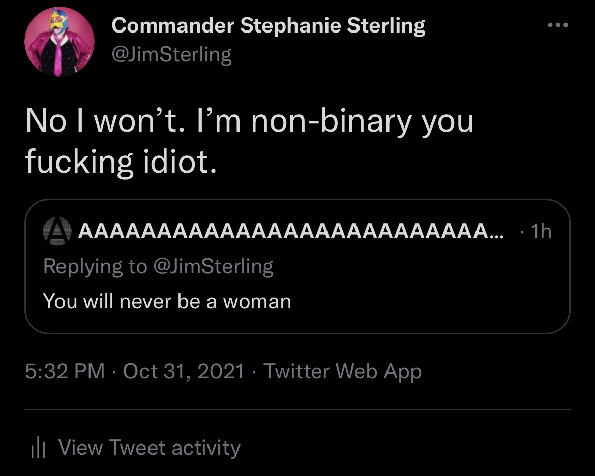 They got owned so hard they deleted their account.