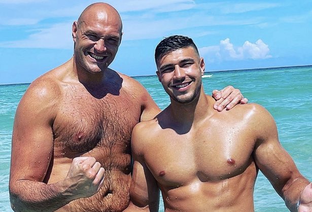 Tyson_Fury's tweet photo. Massive congratulations to @tommytntfury on his big big fight news.

Living the dream daily. See you soon bro #VegasBabyVegas https://t.co/epI3X0OQGE