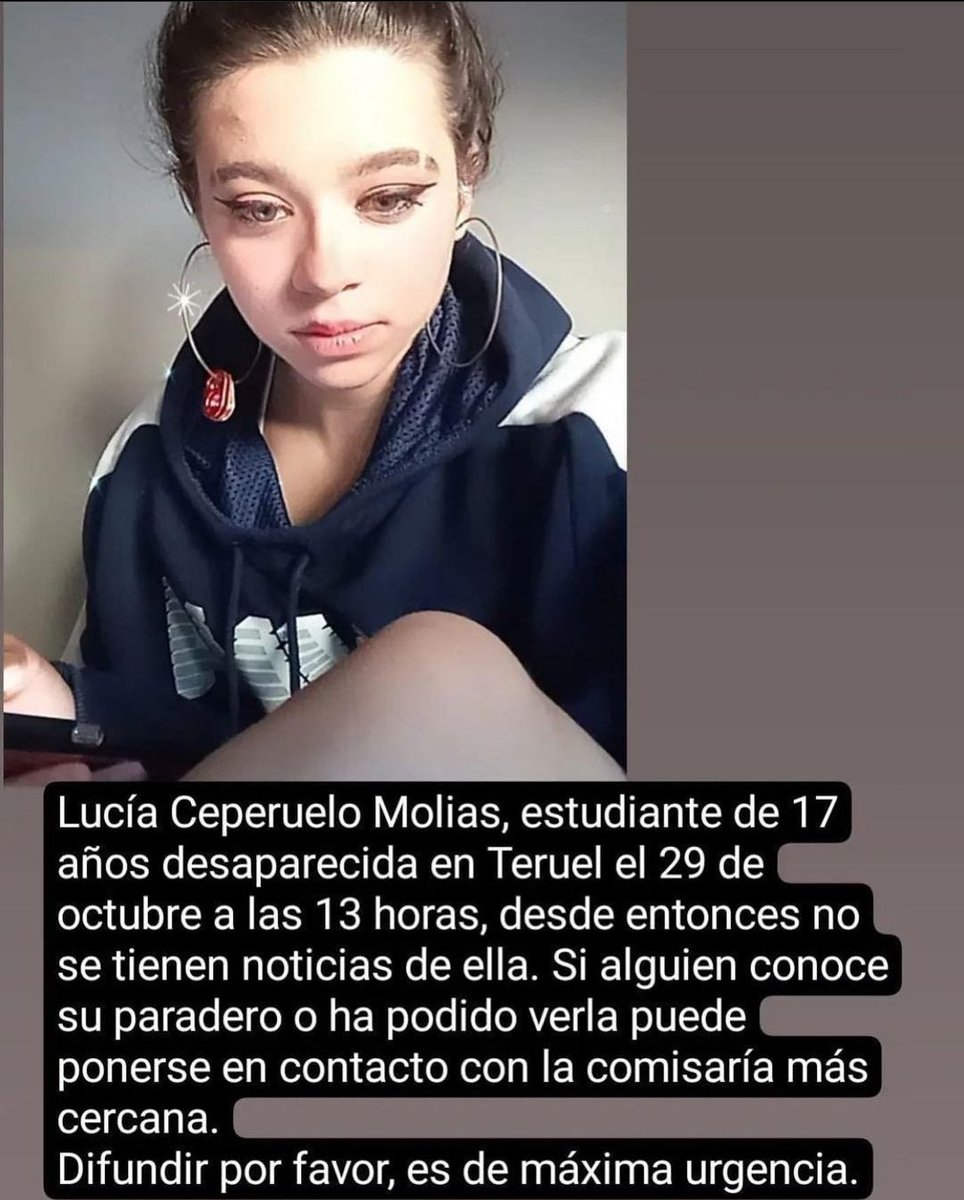 Rossalila's tweet photo. Se ruega máxima difusión! @SoydeZaragoza https://t.co/F4dmfU7jic