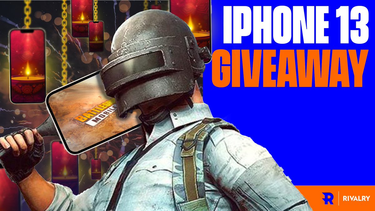 🎇🪔 GIVEAWAY ALERT! 🪔🎇

In celebration of our launch in BGMI, we are going make this Diwali unforgettable for one lucky BGMI fan by giving away an Apple iPhone 13 (128GB)!

To enter: 

1️⃣ Follow us
2️⃣ Like this tweet
3️⃣ RT this tweet
4️⃣ 18+ Only

Happy Diwali &amp; All the best👍