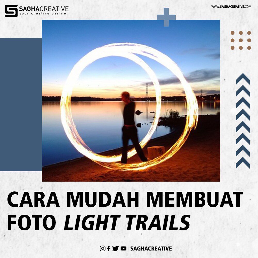 SaghaCreative's tweet photo. Genk, kalian pasti pernah lihat deh, foto di sosial media dengan objek utama lampu kendaraan yang terlihat mengekor panjang mengikuti bentuk jalan. Nah, model foto seperti itu dikenal dengan istilah light trails, atau jejak lampu. https://t.co/KymFk4yXNN